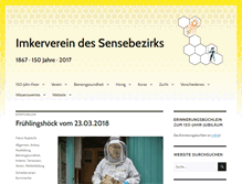 Tablet Screenshot of bienen-sense.ch
